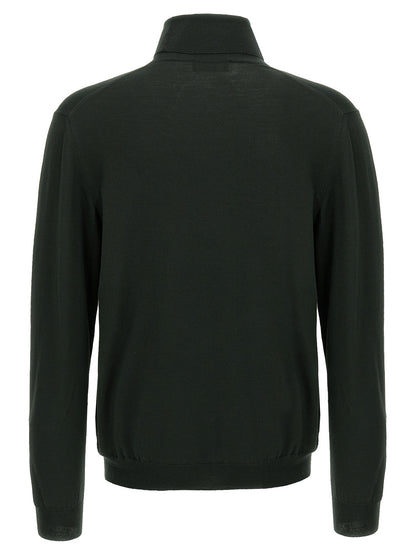 ZANONE Bicolor Virgin Wool Cardigan