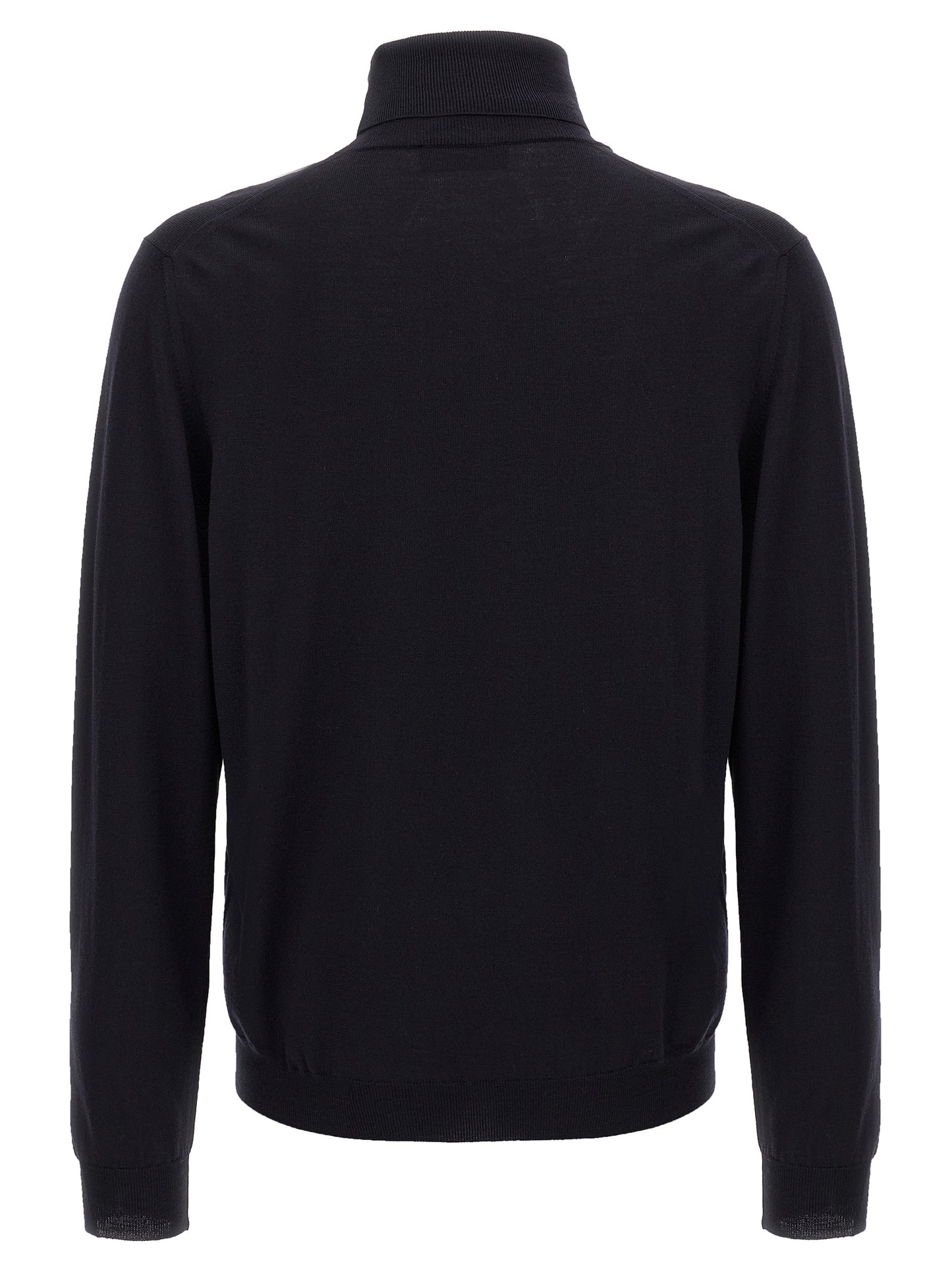 Cardigan by ZANONE for men in polyamide & virgin wool blue presents a textural silhouette, artfully finished with a textural turtle neckline and for a sophisticated, textural look.