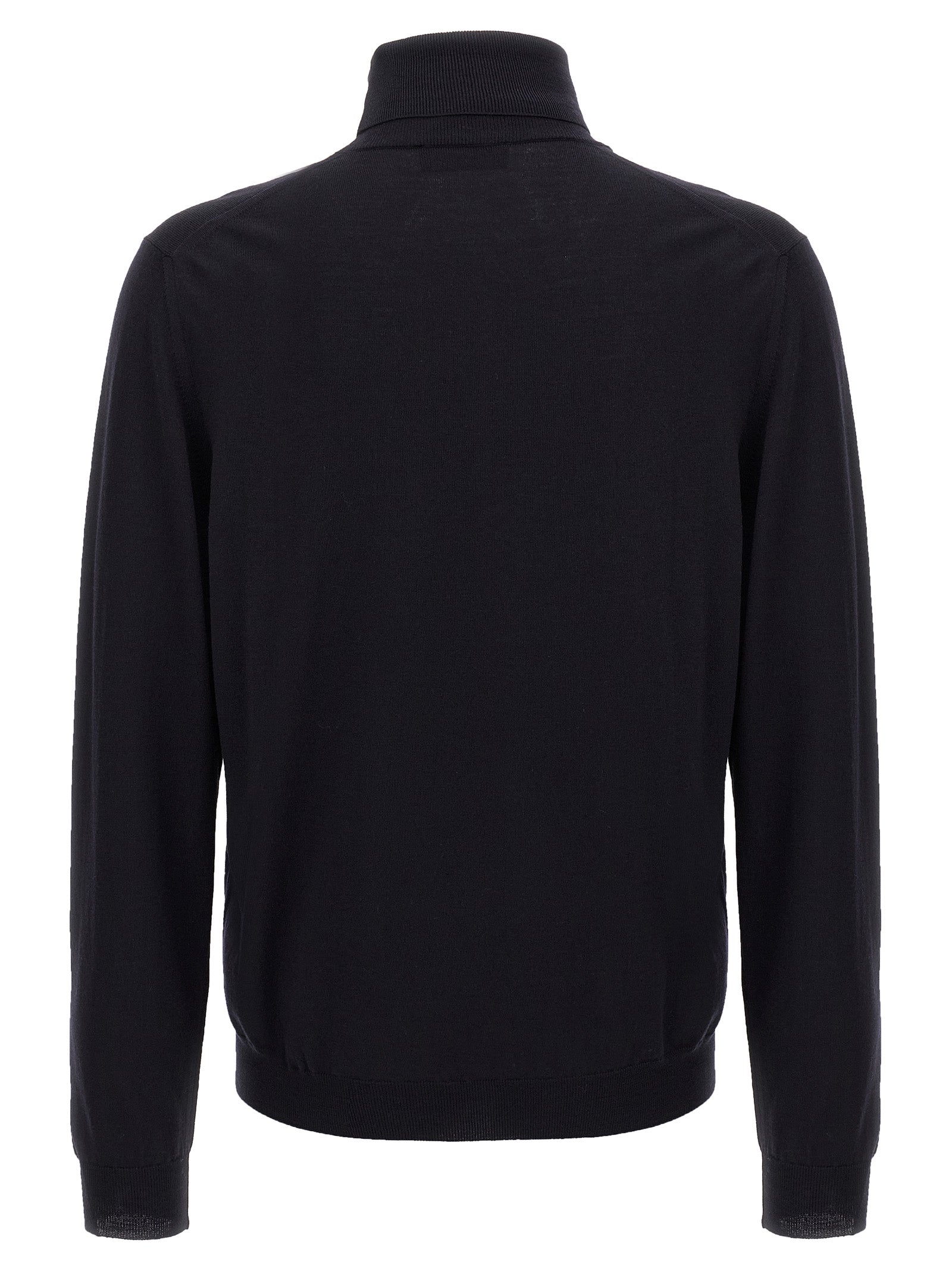 Cardigan by ZANONE for men in polyamide & virgin wool blue presents a textural silhouette, artfully finished with a textural turtle neckline and for a sophisticated, textural look.