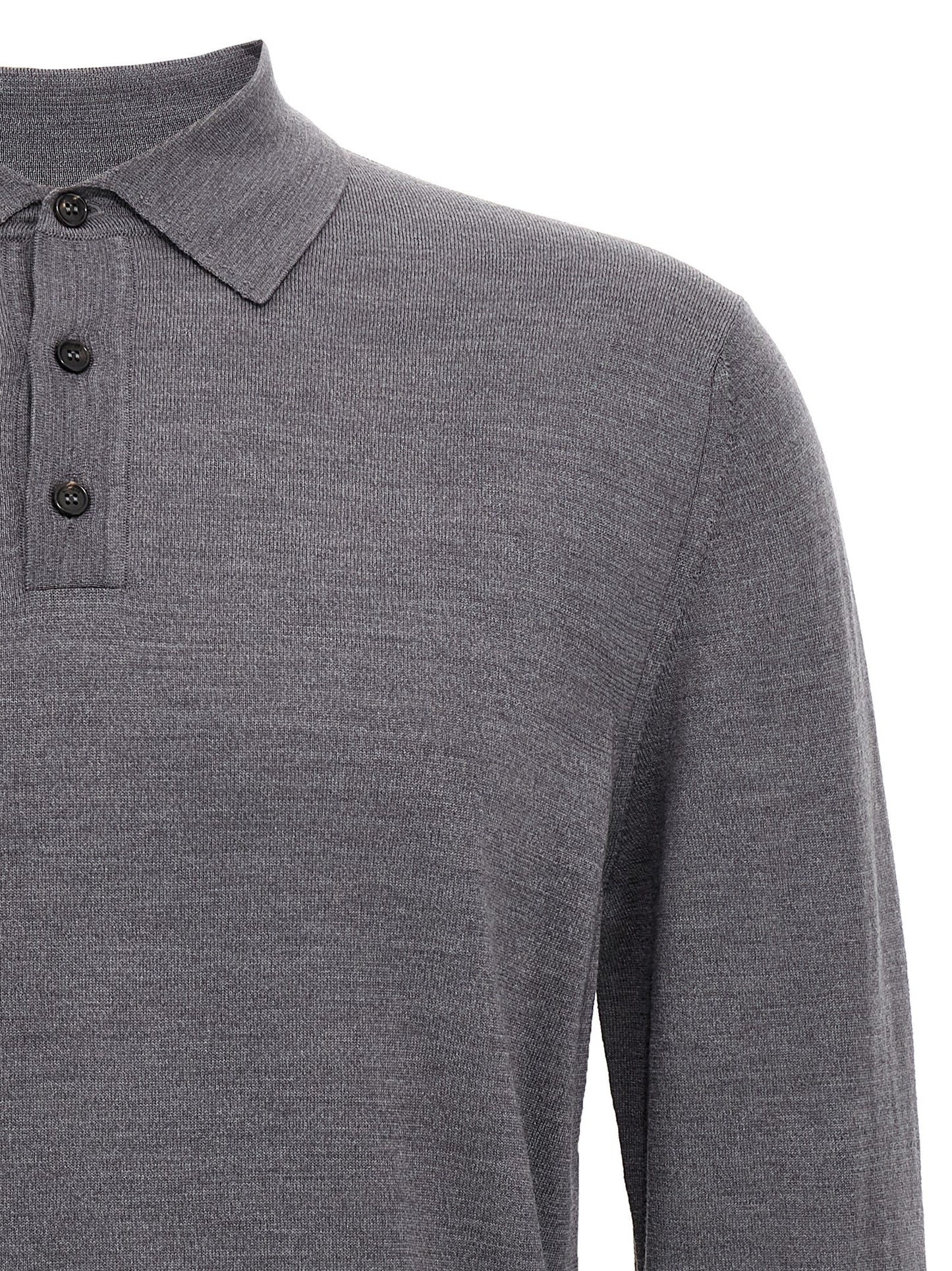 This Polo Shirt by ZANONE for men in polyamide & virgin wool gray presents a flawless silhouette, showcasing flawless detailing and a refined for a truly flawless aesthetic.
