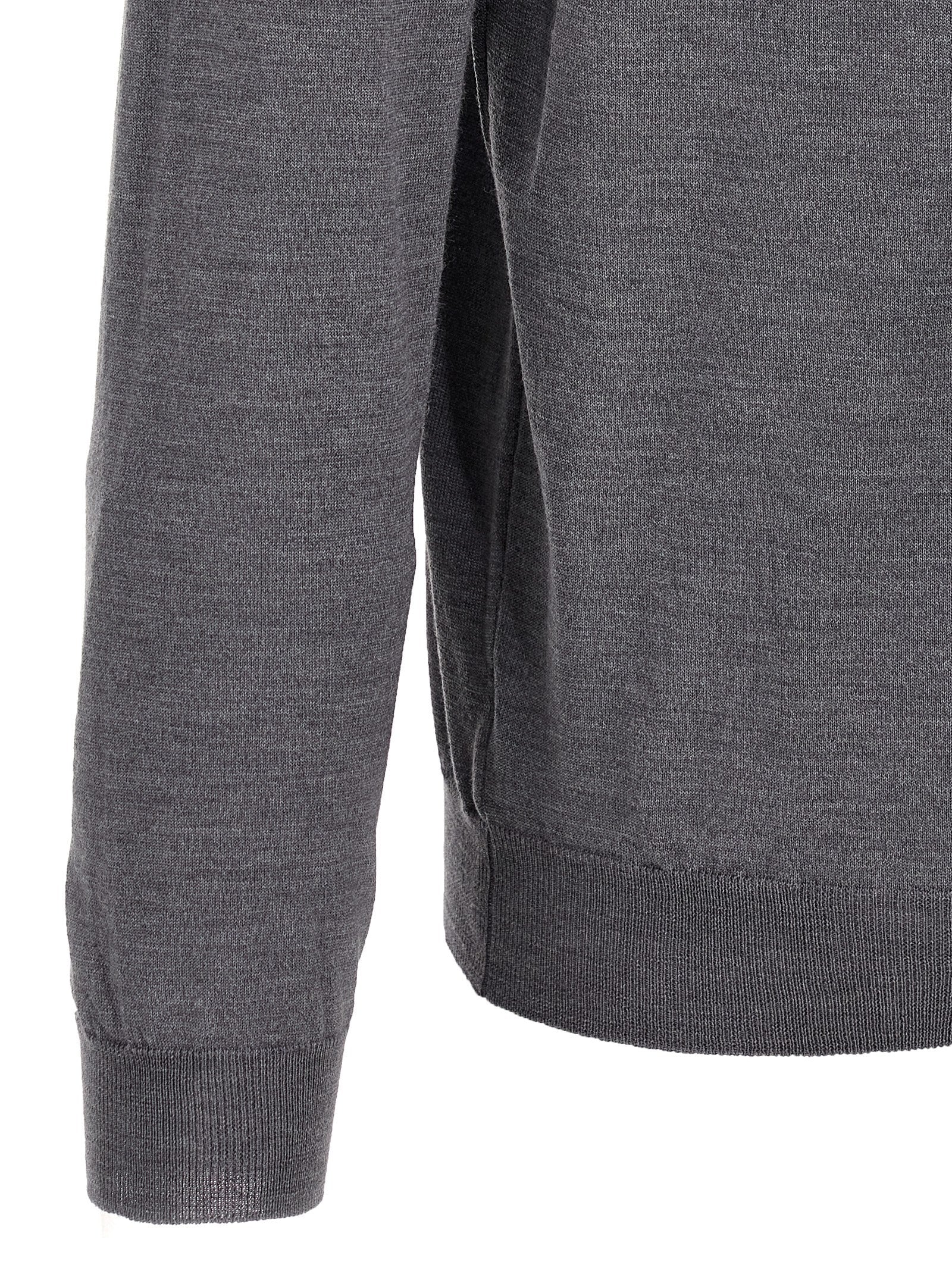 Polo Shirt by ZANONE for men in polyamide & virgin wool gray features a eye catching silhouette, showcasing a refined and for a eye catching finish.