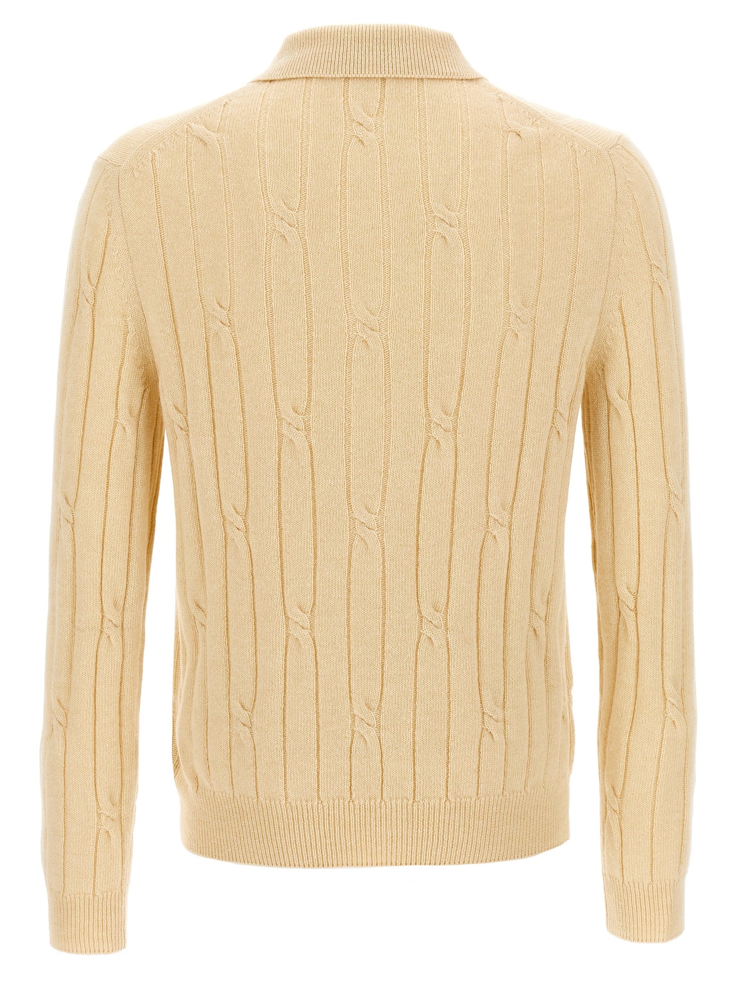 This Polo Shirt by ZANONE for men in cashmere virgin wool beige presents a flawless silhouette, showcasing flawless detailing and a refined for a truly flawless aesthetic.