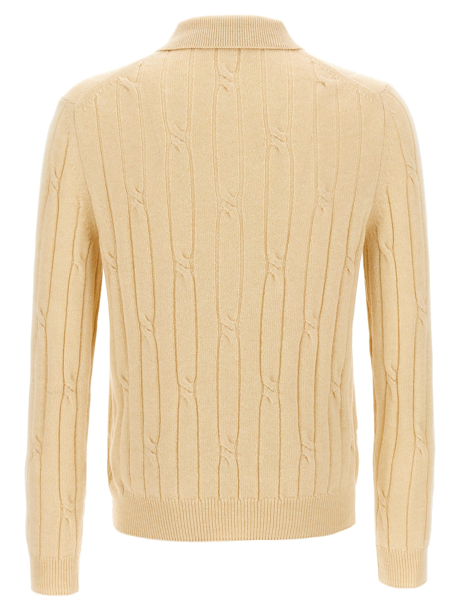 This Polo Shirt by ZANONE for men in cashmere virgin wool beige presents a flawless silhouette, showcasing flawless detailing and a refined for a truly flawless aesthetic.