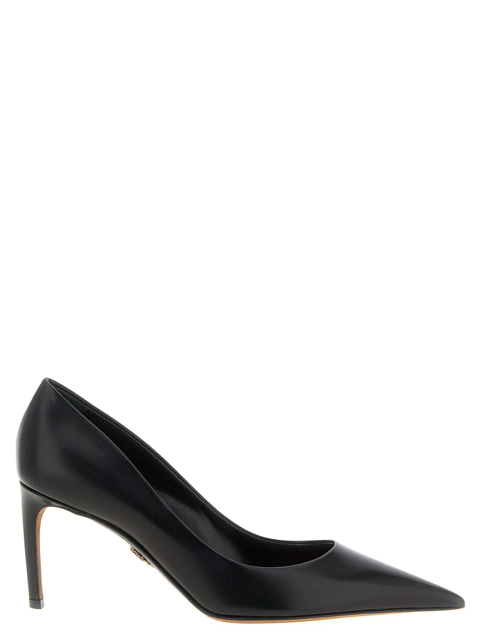 High-Heel Pumps Heels by Dolce & Gabbana for women in calfskin leather and black showcases a effortlessly elegant silhouette as Devotion Heart Women's Calfskin Leather High-Heel Pumps Heels, featuring a effortlessly elegant high-heel and a effortlessly elegant pointed toe style for an elegant look.