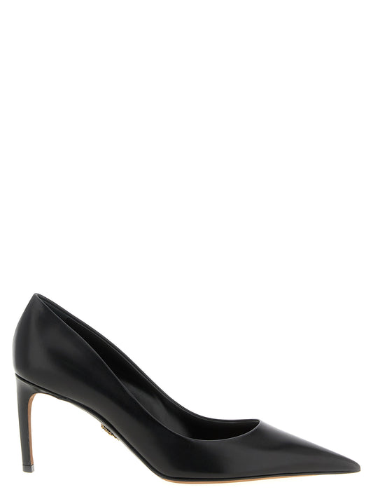 High-Heel Pumps Heels by Dolce & Gabbana for women in calfskin leather and black showcases a effortlessly elegant silhouette as Devotion Heart Women's Calfskin Leather High-Heel Pumps Heels, featuring a effortlessly elegant high-heel and a effortlessly elegant pointed toe style for an elegant look.