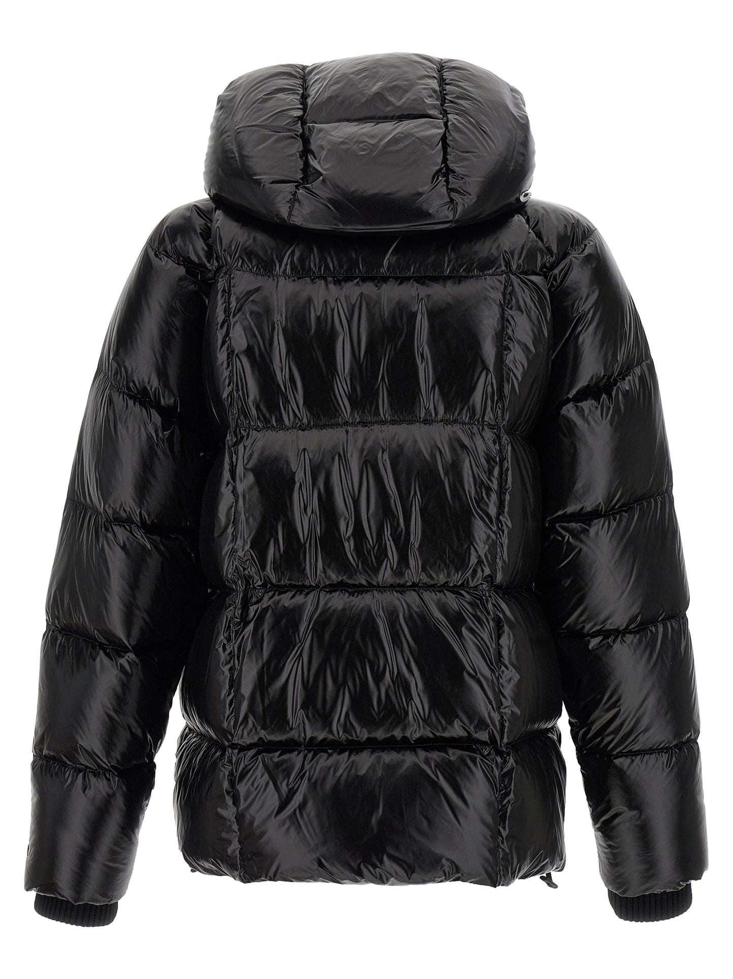 Dsquared² Black Polyamide Full-Length Jacket