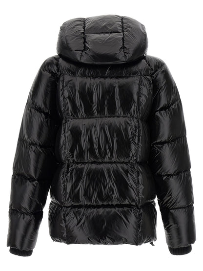 Dsquared² Black Polyamide Full-Length Jacket