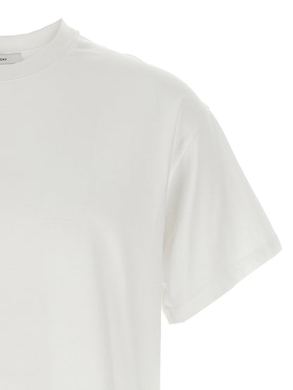 T-Shirt by Givenchy for men in cotton white & print features a plush silhouette, showcasing a sophisticated crew neckline and for a truly plush finish.
