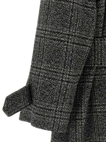 Balenciaga Women's Cupro Wool Overcoat - Black