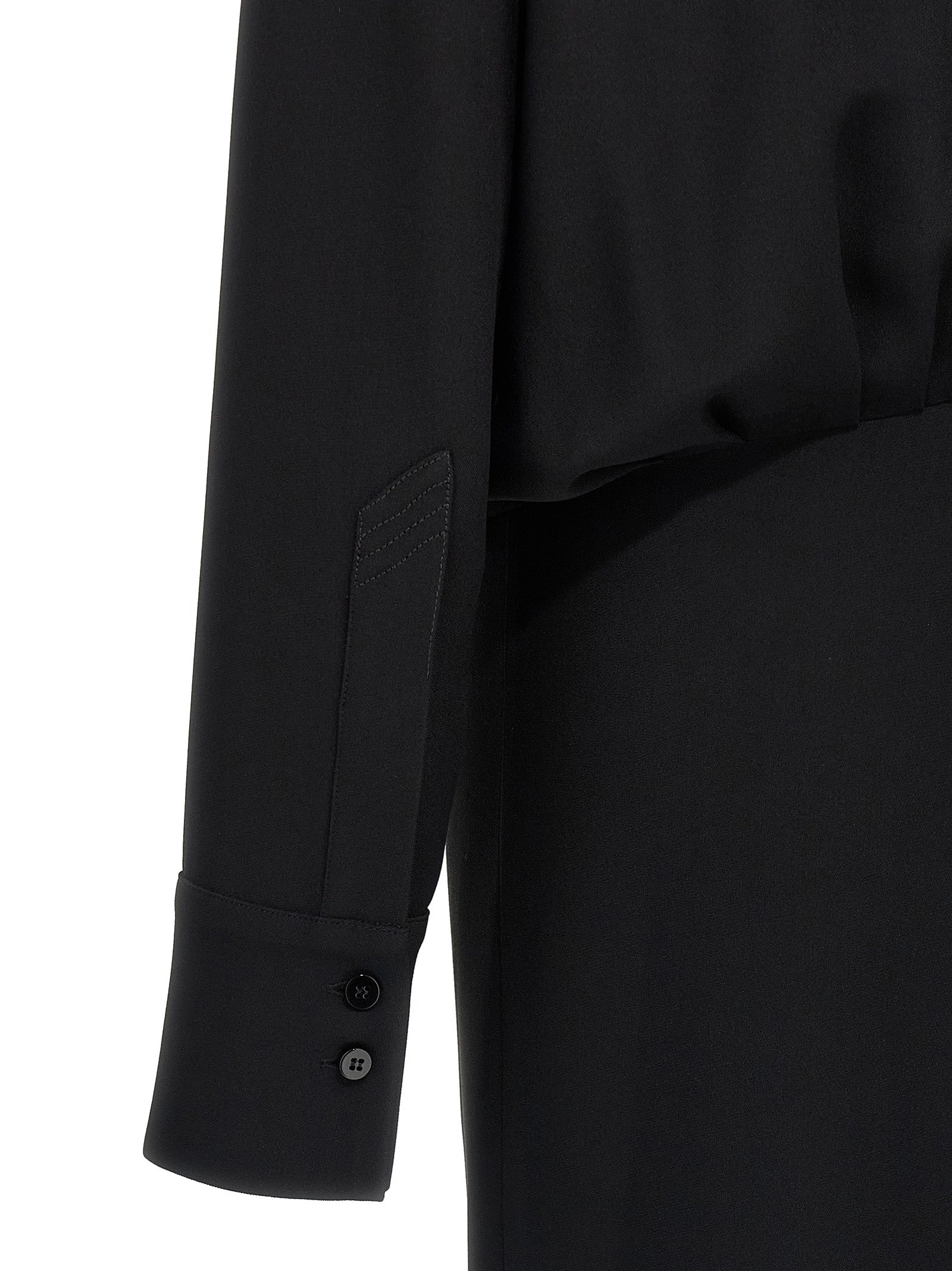 Dress by The Attico for women in marabou acrylic viscose satin black features an cute silhouette, detailed with a and that elegantly flows into a cute midi.