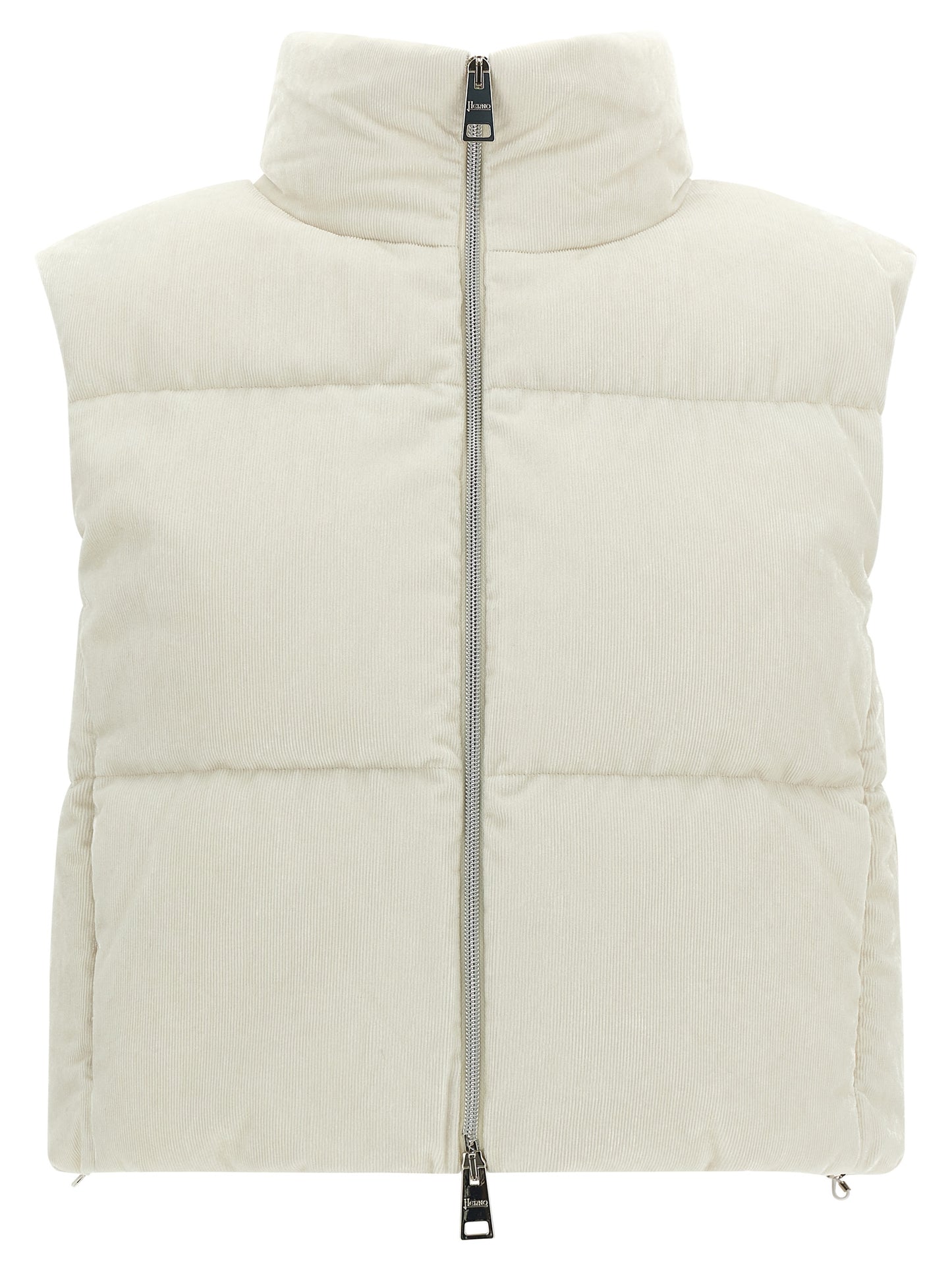 Herno White Viscose Sleeveless Jacket
