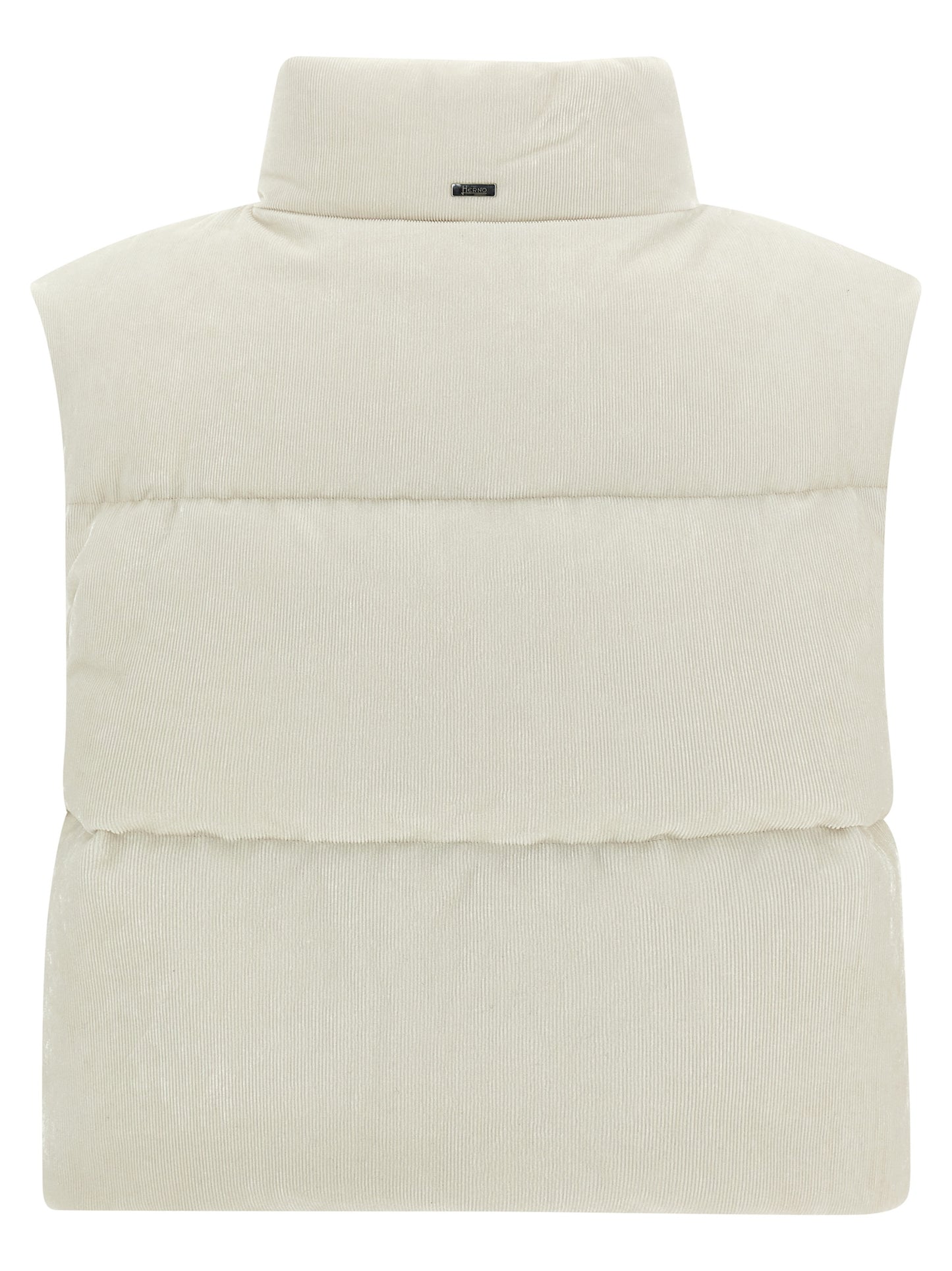 Herno White Viscose Sleeveless Jacket