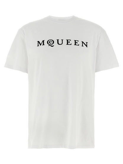 T-Shirt by Alexander McQueen for men in cotton bicolour, black & white showcases a chic silhouette, artfully detailed with a chic crew neckline and short-sleeve for a chic finish.