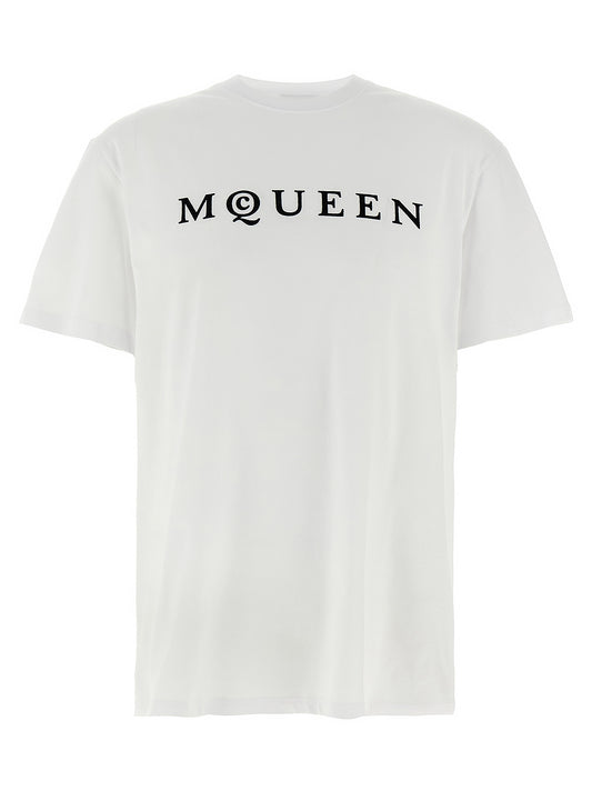 T-Shirt by Alexander McQueen for men in cotton bicolour, black & white showcases a chic silhouette, artfully detailed with a chic crew neckline and short-sleeve for a chic finish.