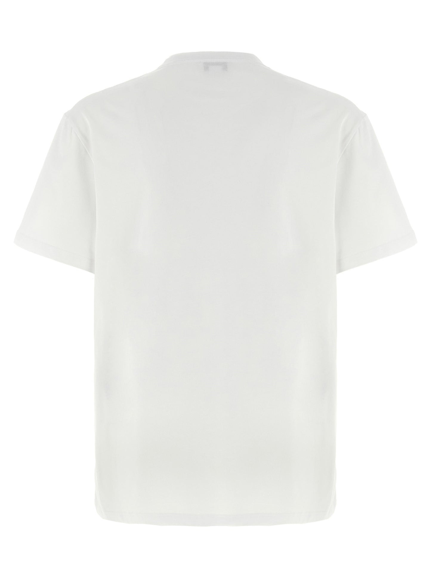 T-Shirt by Alexander McQueen for men in cotton bicolour, black & white showcases a fashionable silhouette, elegantly detailed with a fashionable and crew neckline for a sophisticated, high-fashion look.