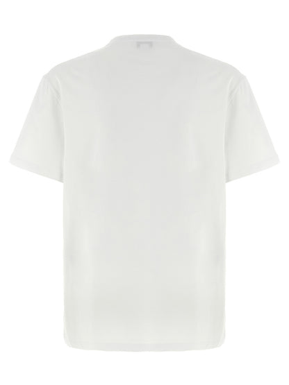 T-Shirt by Alexander McQueen for men in cotton bicolour, black & white showcases a fashionable silhouette, elegantly detailed with a fashionable and crew neckline for a sophisticated, high-fashion look.