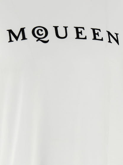T-Shirt by Alexander McQueen for men in cotton bicolour, black & white showcases a fashionable silhouette, elegantly detailed with a fashionable and for a sophisticated, high-fashion look.