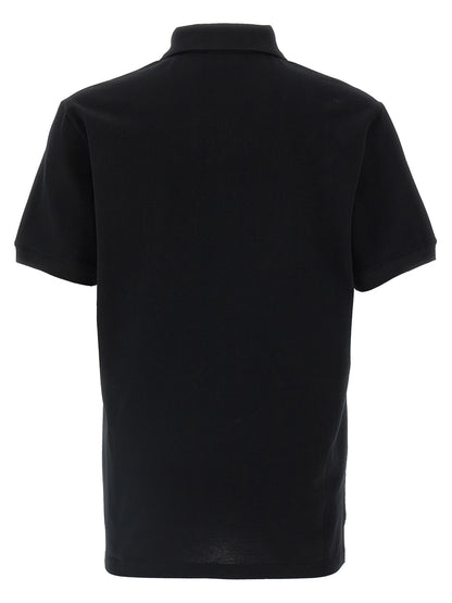 Polo Shirt by Alexander McQueen for men in cotton bicolour, black & white showcases a enviable silhouette, featuring a refined and for a enviable finish.