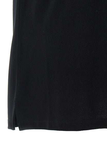 Polo Shirt by Alexander McQueen for men in cotton bicolour, black & white presents a sleek silhouette, featuring a refined and for a sleek finish.