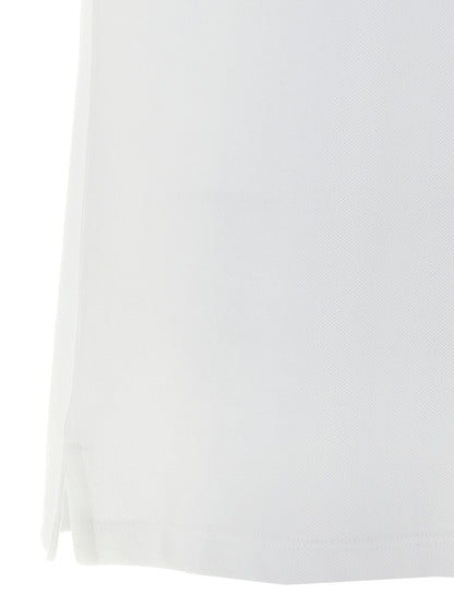 Polo Shirt by Alexander McQueen for men in cotton bicolour, black & white showcases a sharp silhouette, detailed with a refined and sharp for a sophisticated finish.