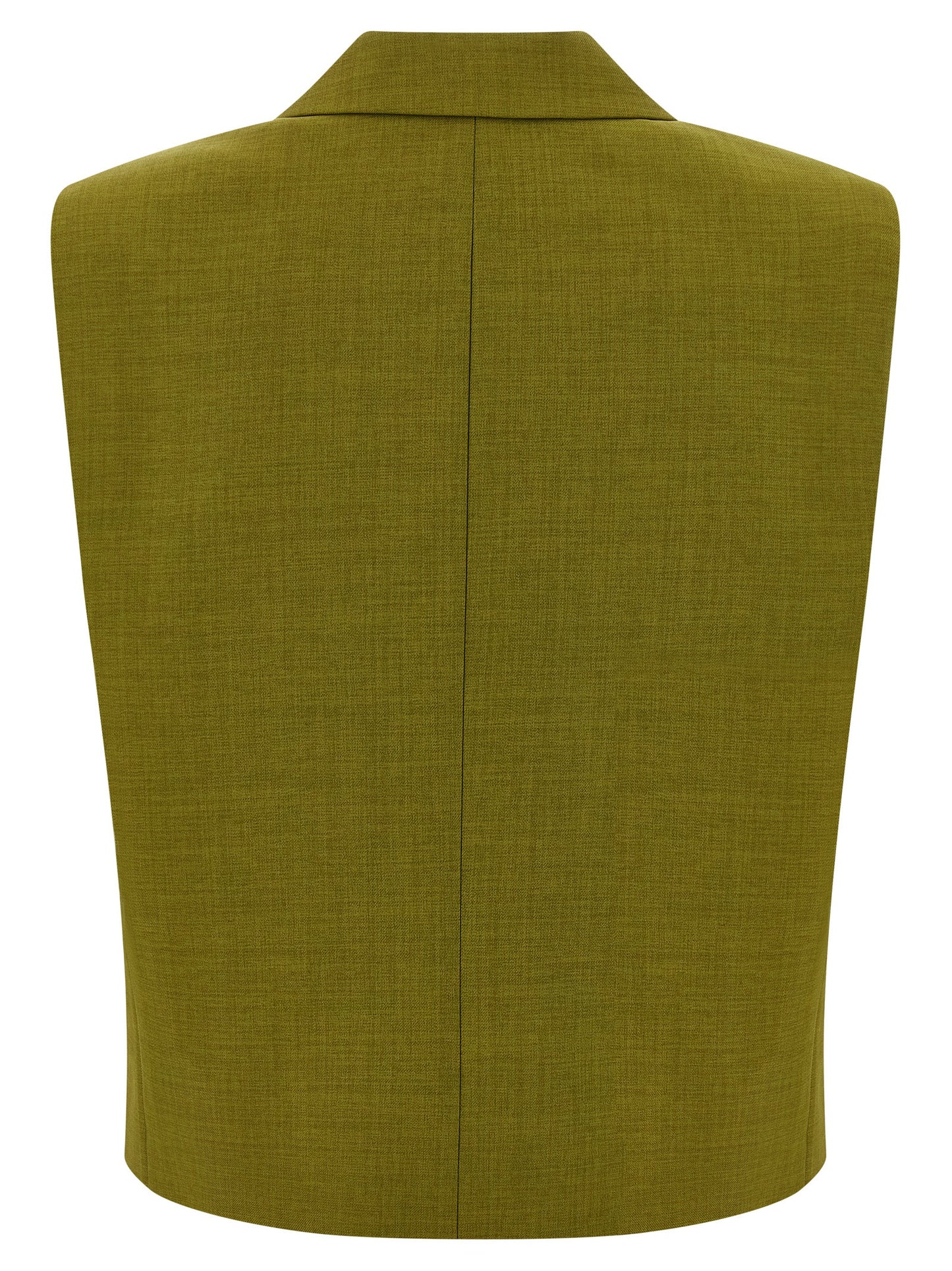 Vest by Theory for women in polyester twill bicolour & green features a chic silhouette, expertly detailed with a refined and premium pockets for a truly chic look.
