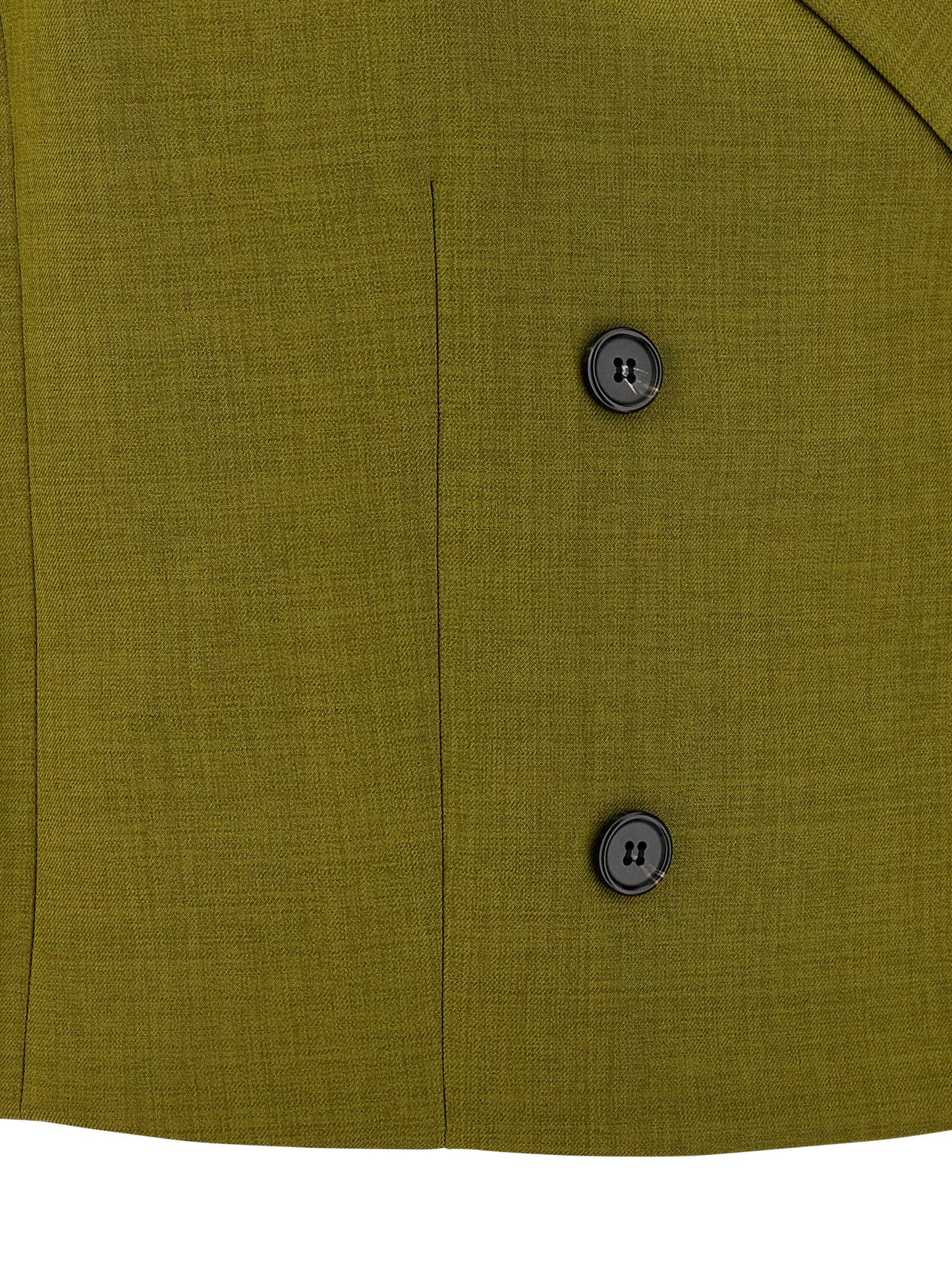 Vest by Theory for women in polyester twill bicolour & green showcases a utilitarian silhouette, artfully incorporating pockets and a utilitarian for a truly utilitarian finish.