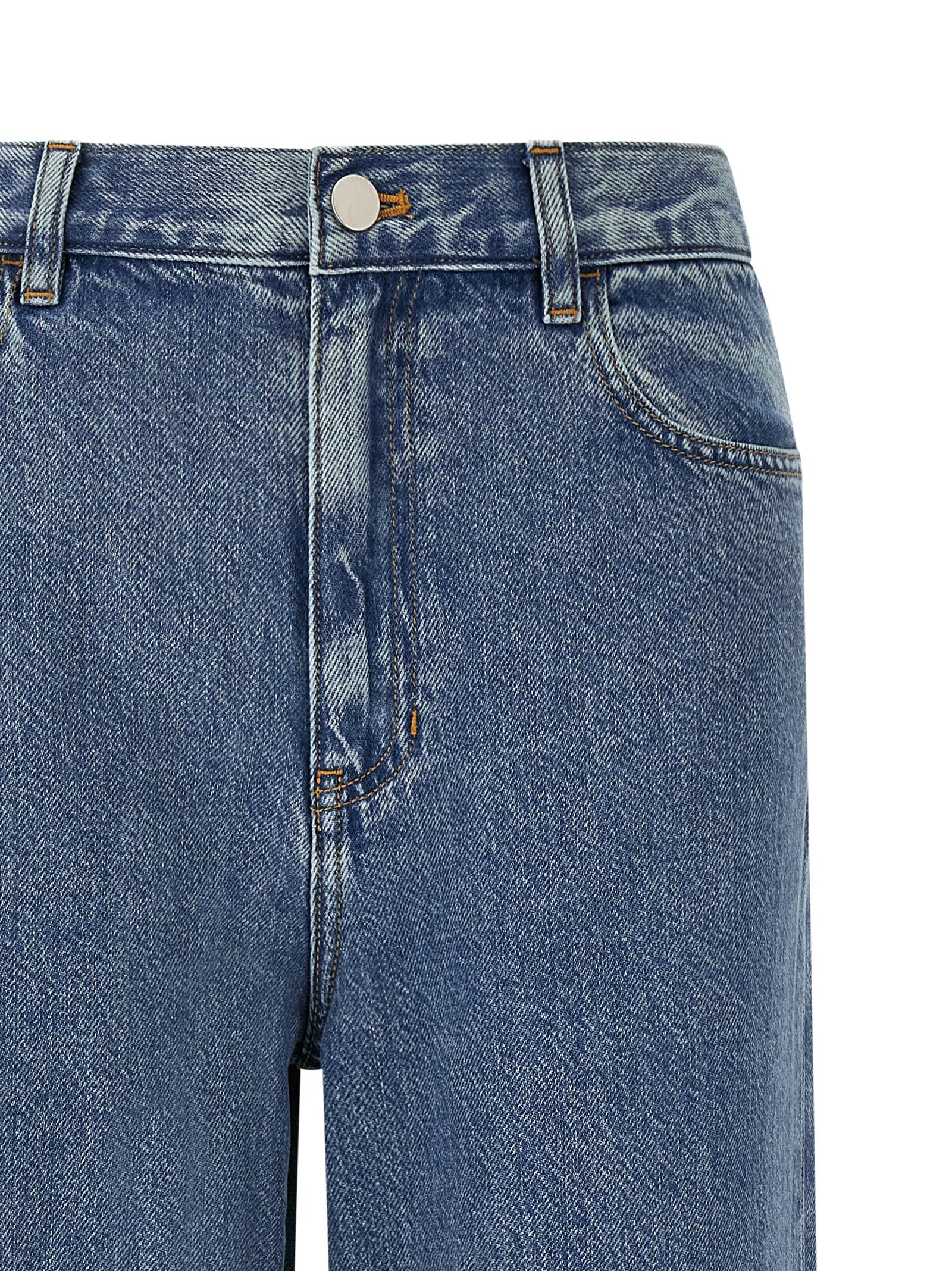 Jeans by Theory for women in lyocell & denim cotton blue features an refined tailoring silhouette, showcasing a premium relaxed-fit & wide with a high rise and long cut for a refined tailoring look.