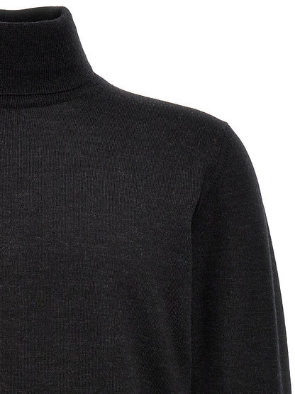 Cardigan by Roberto Collina for men in merino wool gray features an impeccable silhouette, showcasing a sophisticated and detail for a truly impeccable finish.