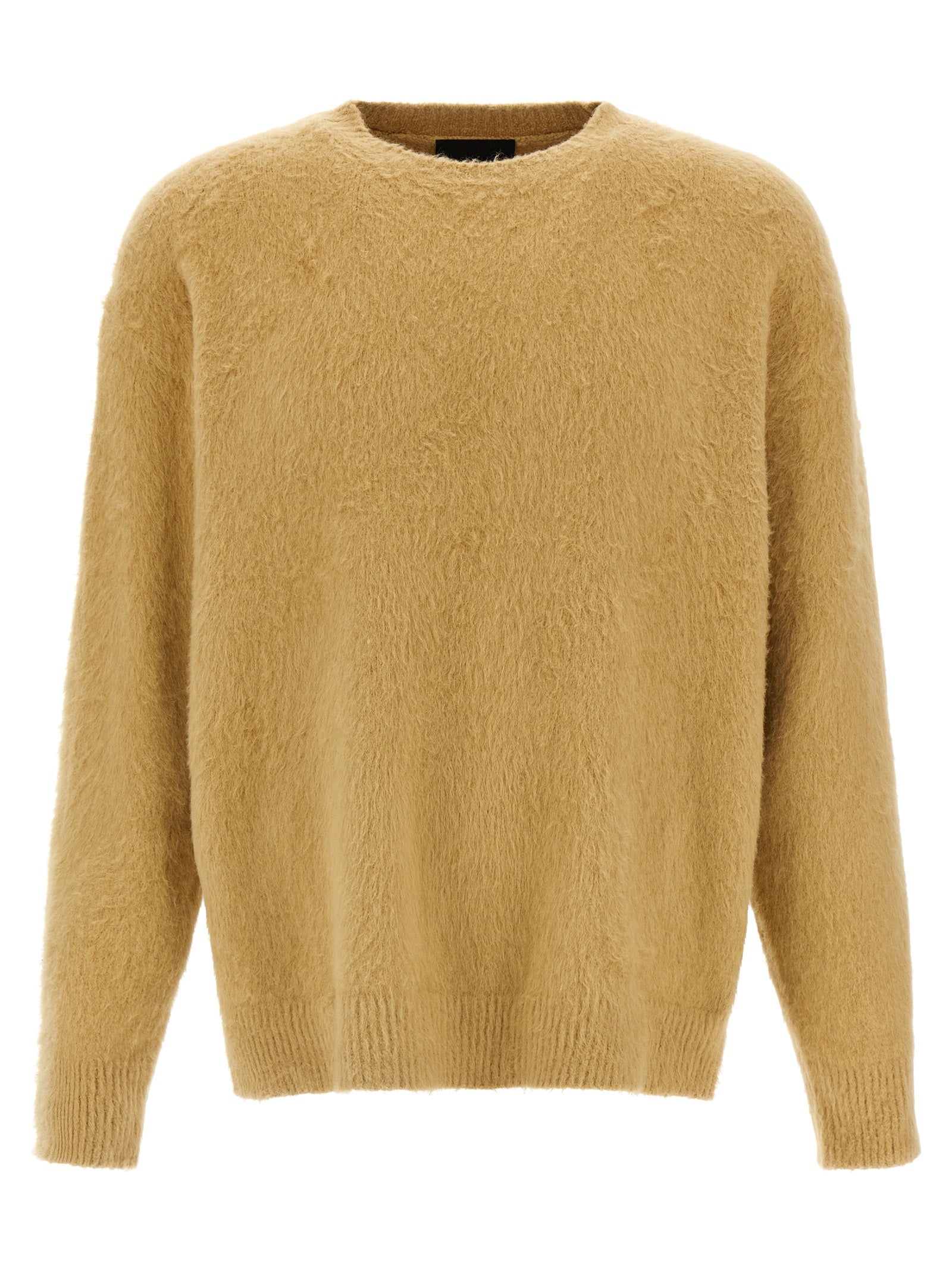 Cardigan by Roberto Collina for men in stretch polyamide cotton beige showcases a luxurious silhouette, meticulously detailed with a sophisticated and for a refined finish.