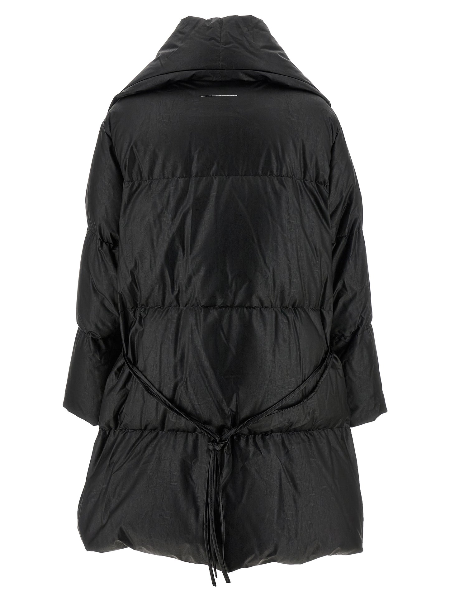 MM6 Maison Margiela Black Viscose Coat