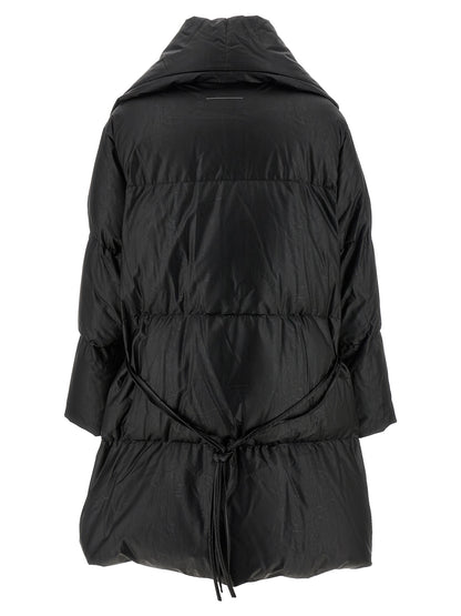 MM6 Maison Margiela Black Viscose Coat