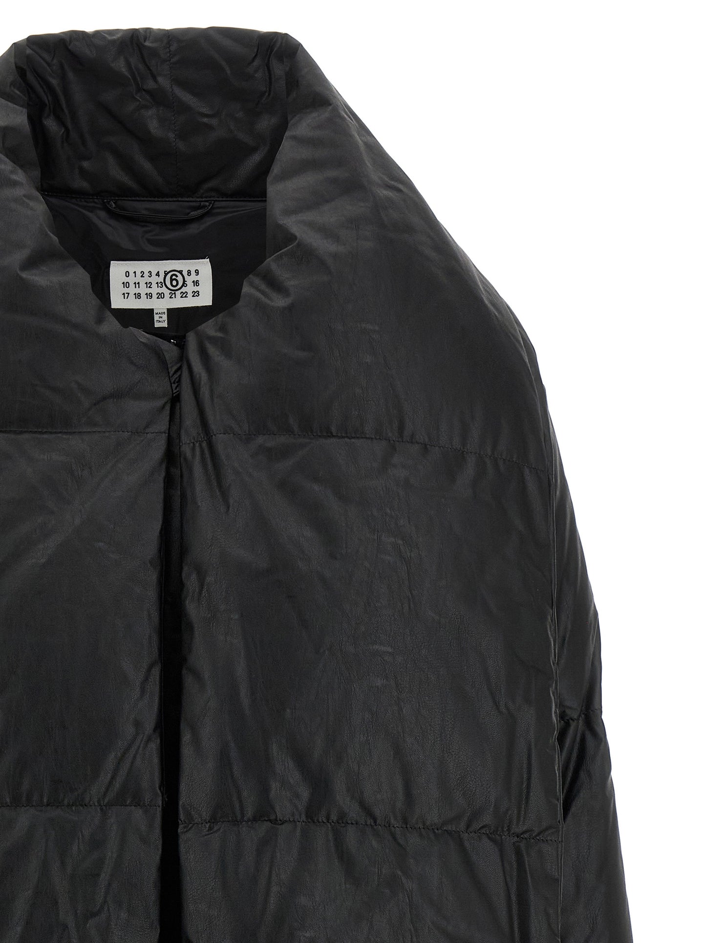 MM6 Maison Margiela Black Viscose Coat