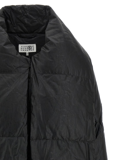 MM6 Maison Margiela Black Viscose Coat