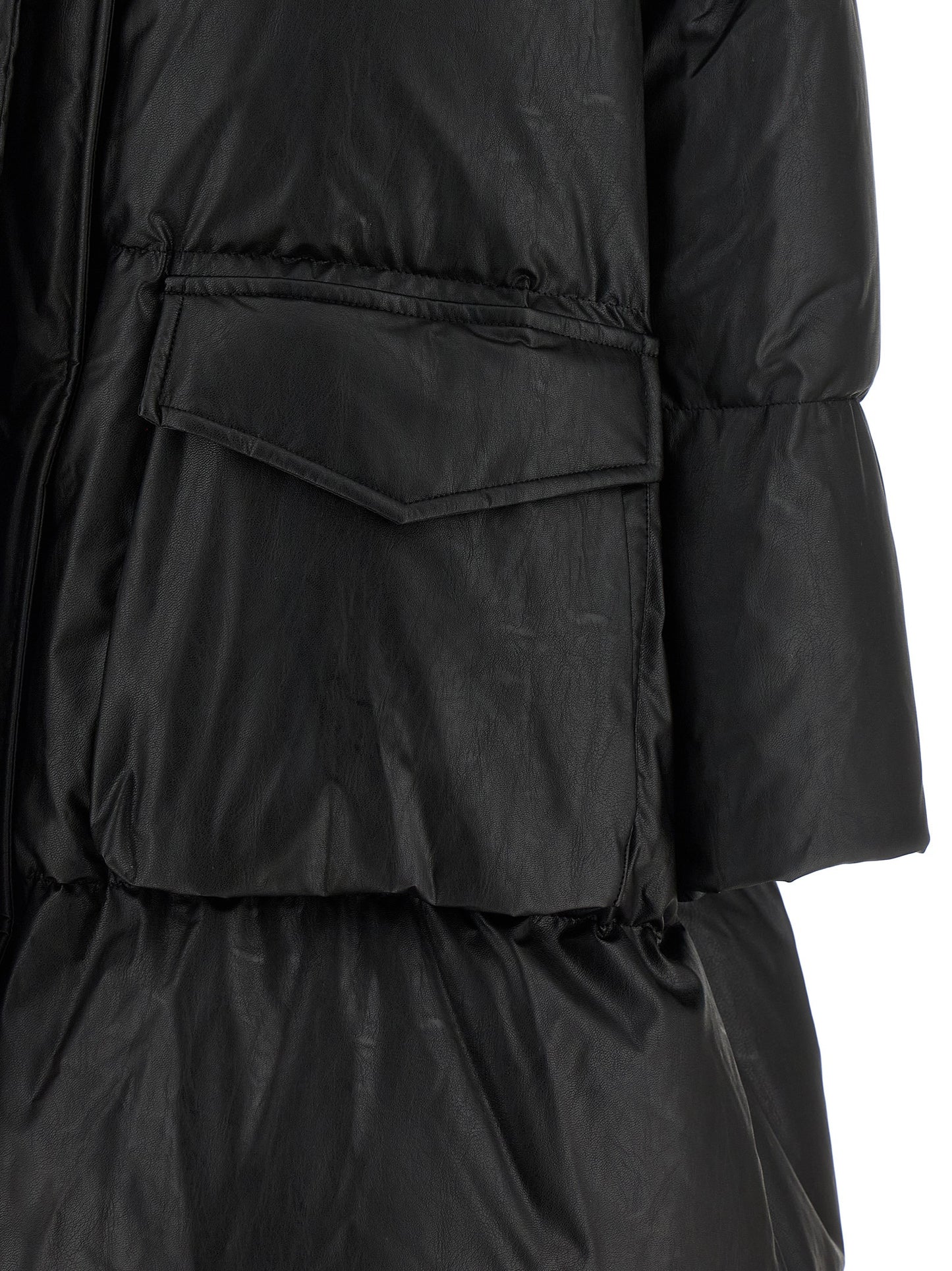 MM6 Maison Margiela Black Viscose Coat