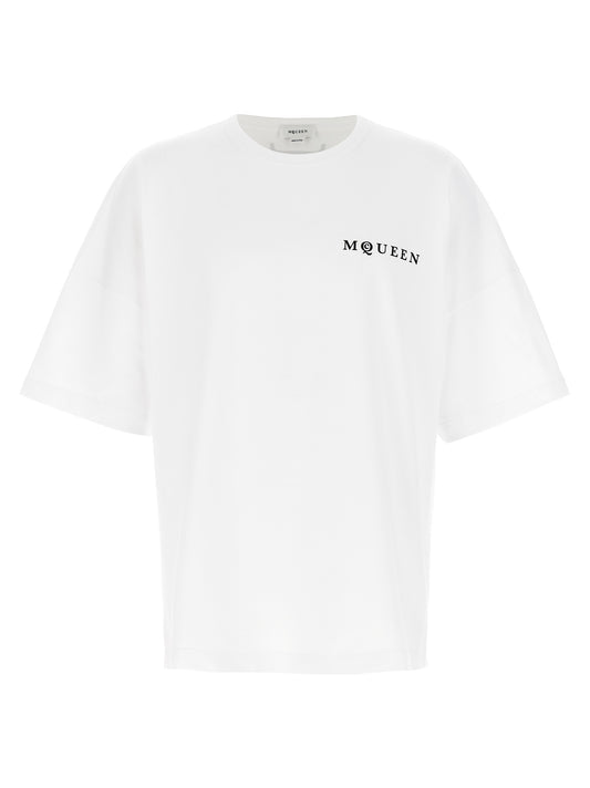 T-Shirt by Alexander McQueen for men in cotton bicolour, black, white & print features an on trend silhouette, perfectly showcasing a on trend short-sleeve and crew neckline for an elevated aesthetic.