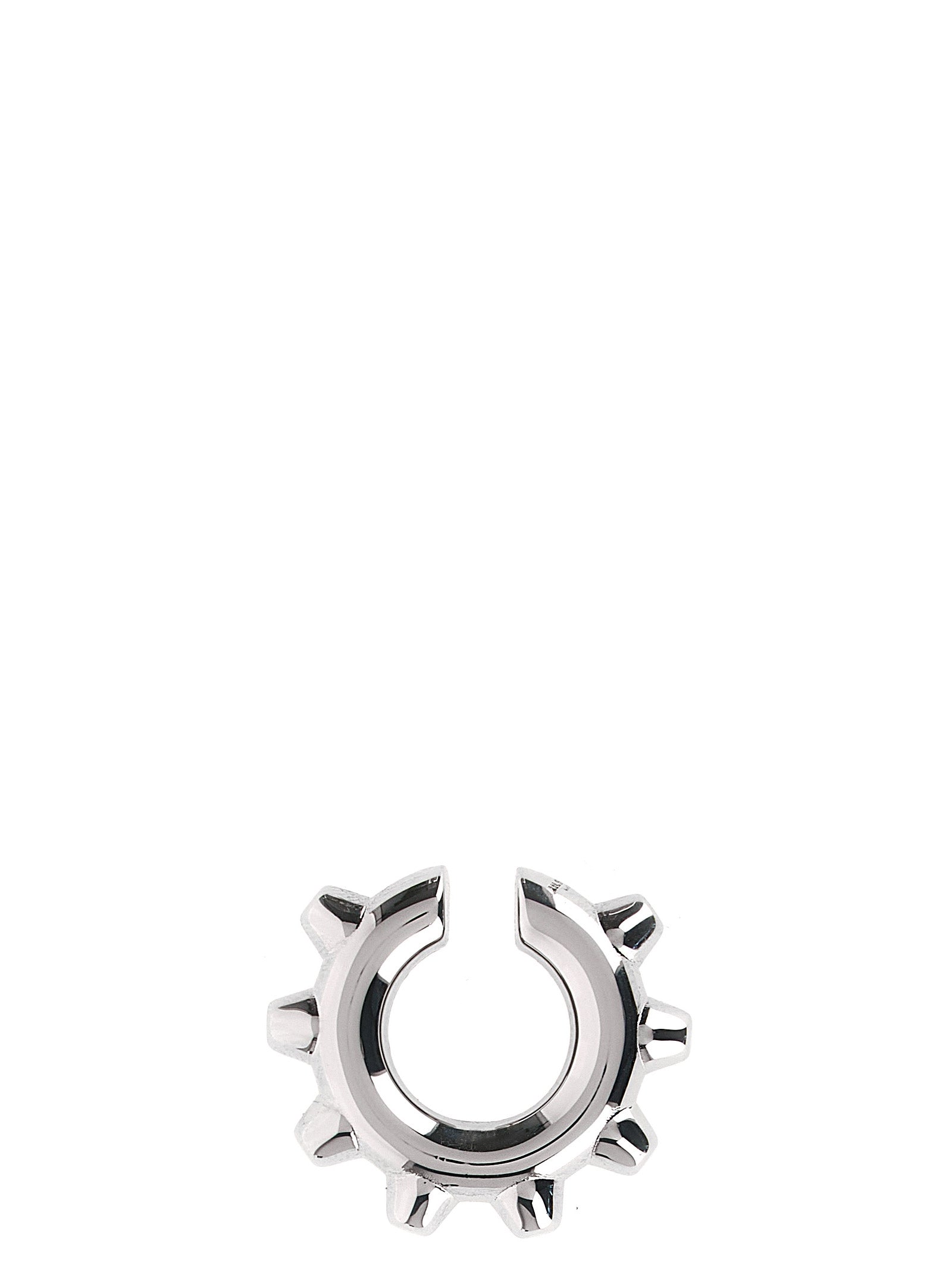 Earrings by Jil Sander for women in cotton silver presents a resplendent silhouette, artfully capturing the essence of the Aren Women's Silver Brass Earrings with a resplendent for a sophisticated look.