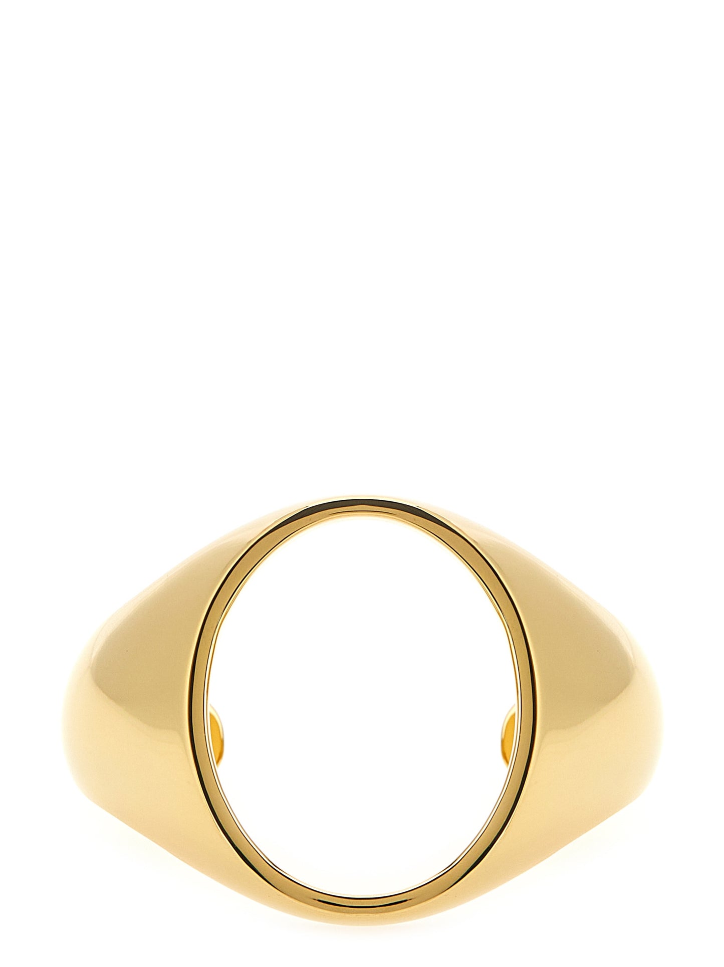Bracelet by MM6 Maison Margiela for women in cotton gold features an svelte silhouette, showcasing the svelte of the Women's Gold Brass Bracelet for a sophisticated, svelte look.