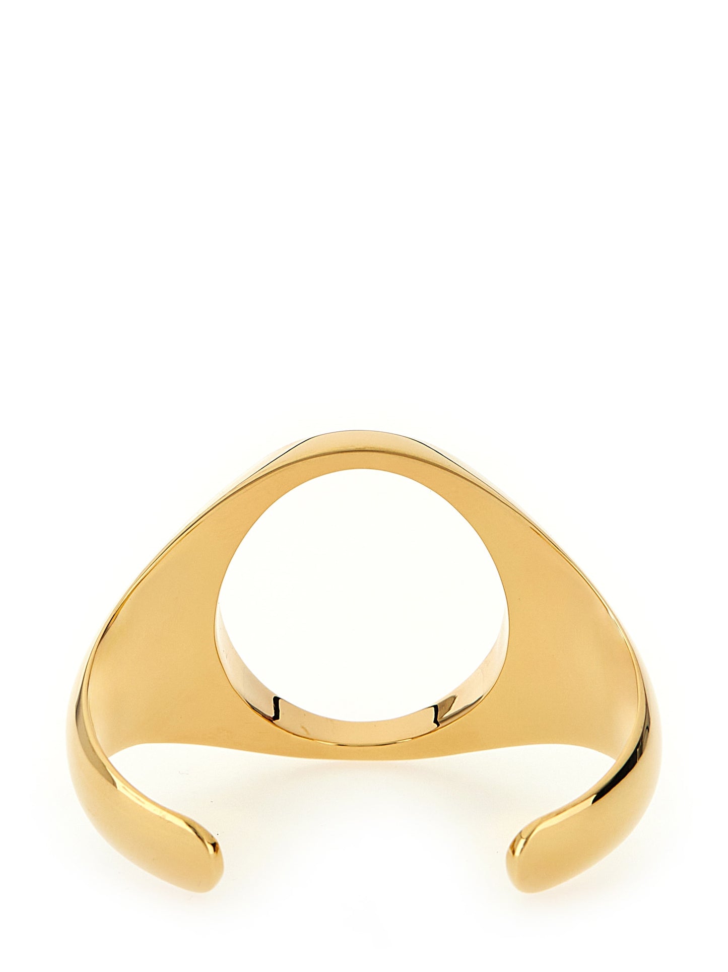 Bracelet by MM6 Maison Margiela for women in cotton and gold showcases a refined silhouette, artfully capturing the essence of Women's Gold Brass Bracelet with its refined .
