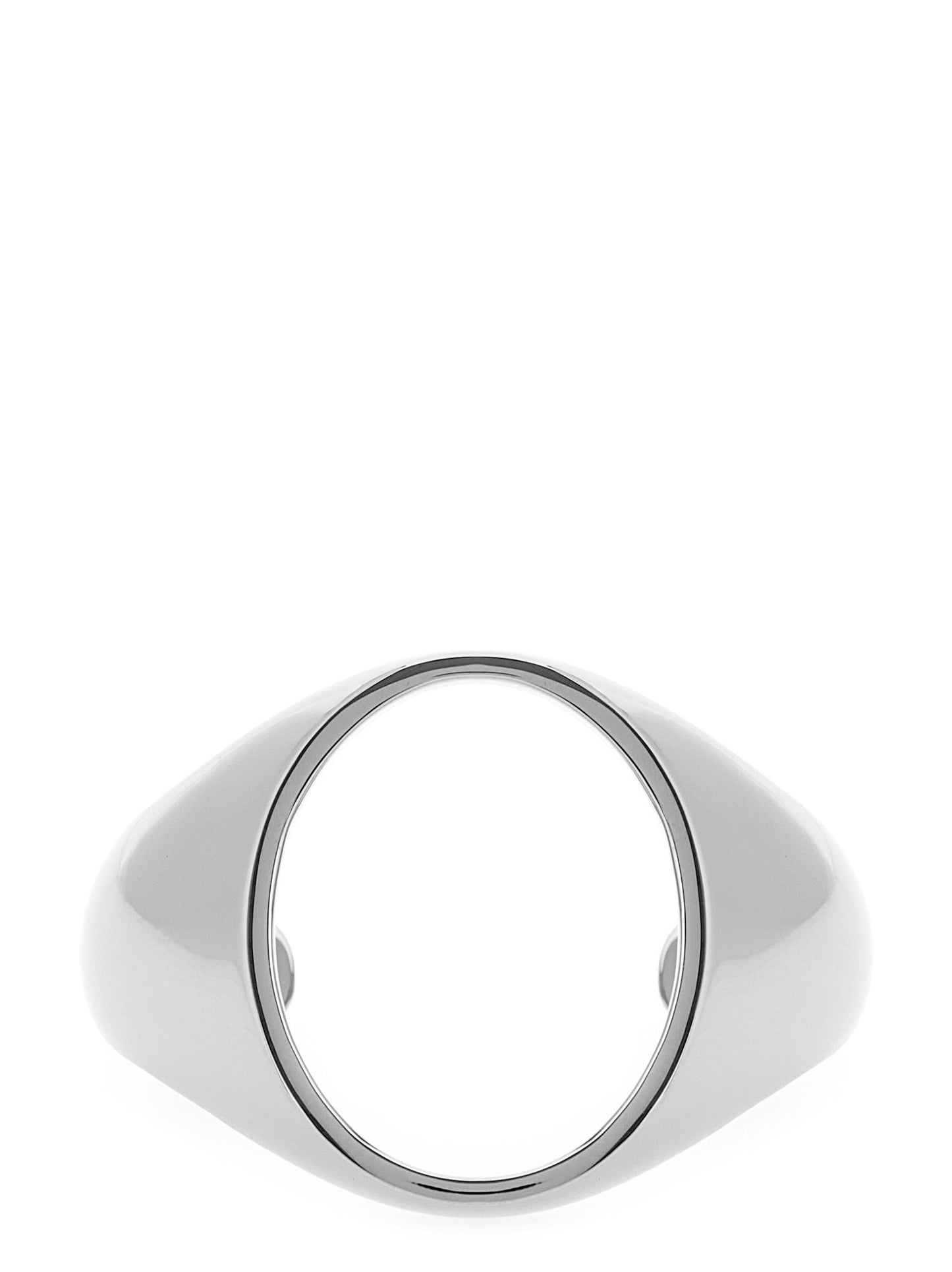 Bracelet by MM6 Maison Margiela for women in cotton silver showcases a cosmopolitan silhouette, artfully capturing the essence of the cosmopolitan Women's Silver Brass Bracelet with a cosmopolitan .