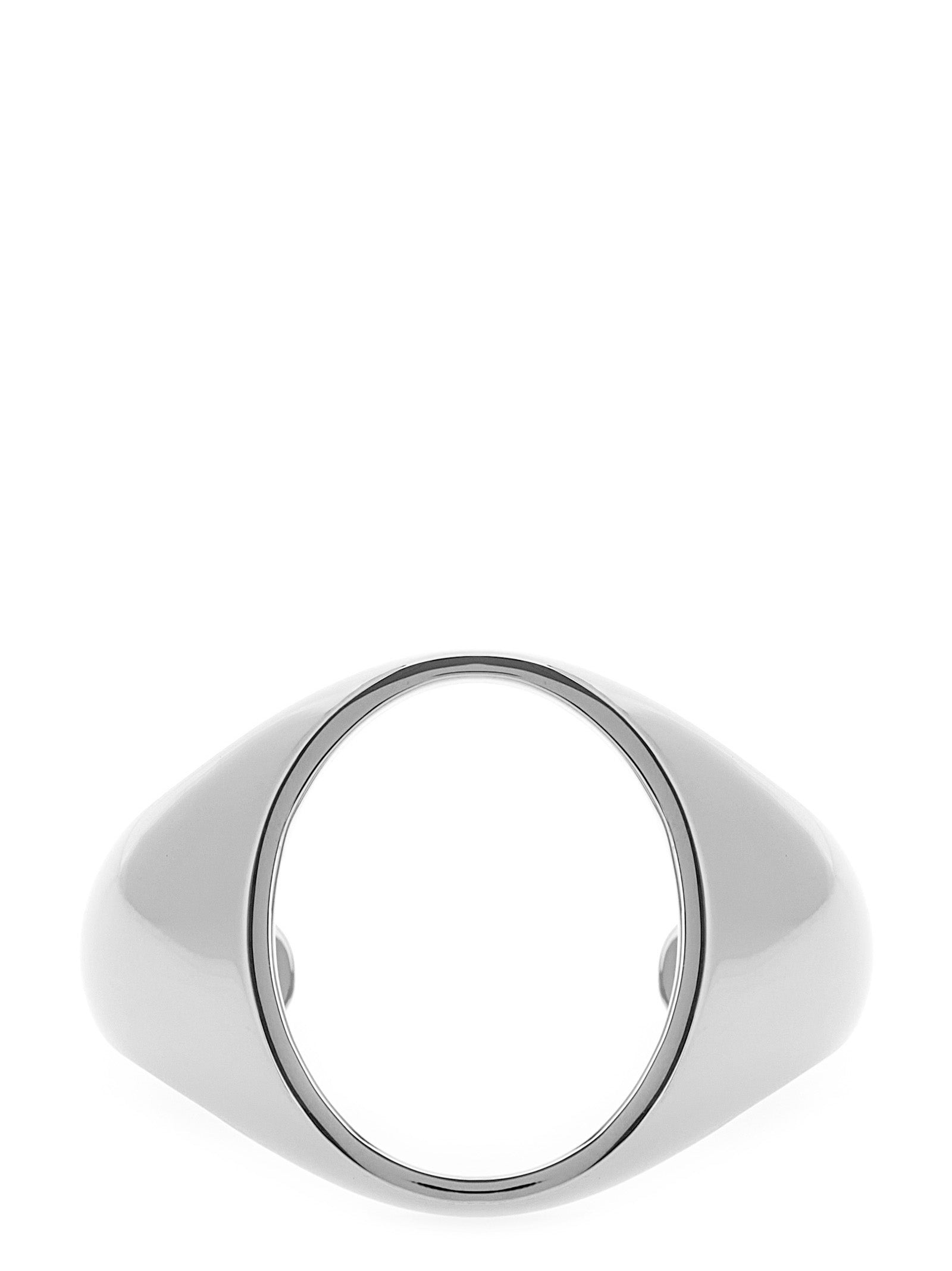 Bracelet by MM6 Maison Margiela for women in cotton silver showcases a cosmopolitan silhouette, artfully capturing the essence of the cosmopolitan Women's Silver Brass Bracelet with a cosmopolitan .