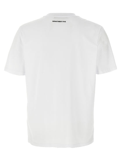 T-Shirt by Department 5 for men in cotton white & print features an on trend silhouette, perfectly showcasing a on trend and crew neckline for an elevated aesthetic.