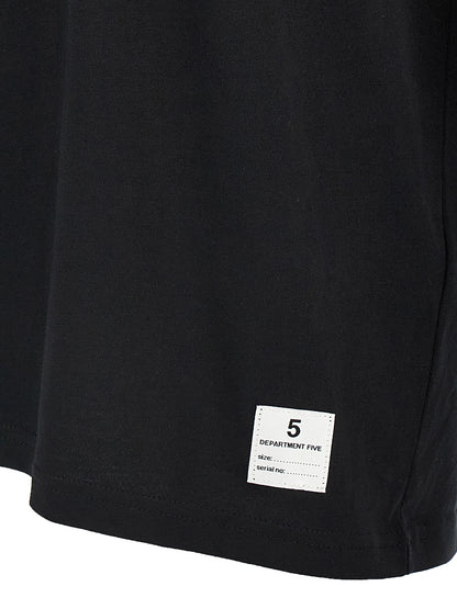 T-Shirt by Department 5 for men in cotton black & print features an edgy silhouette, meticulously detailed with a sophisticated and crew neckline for a truly edgy finish.