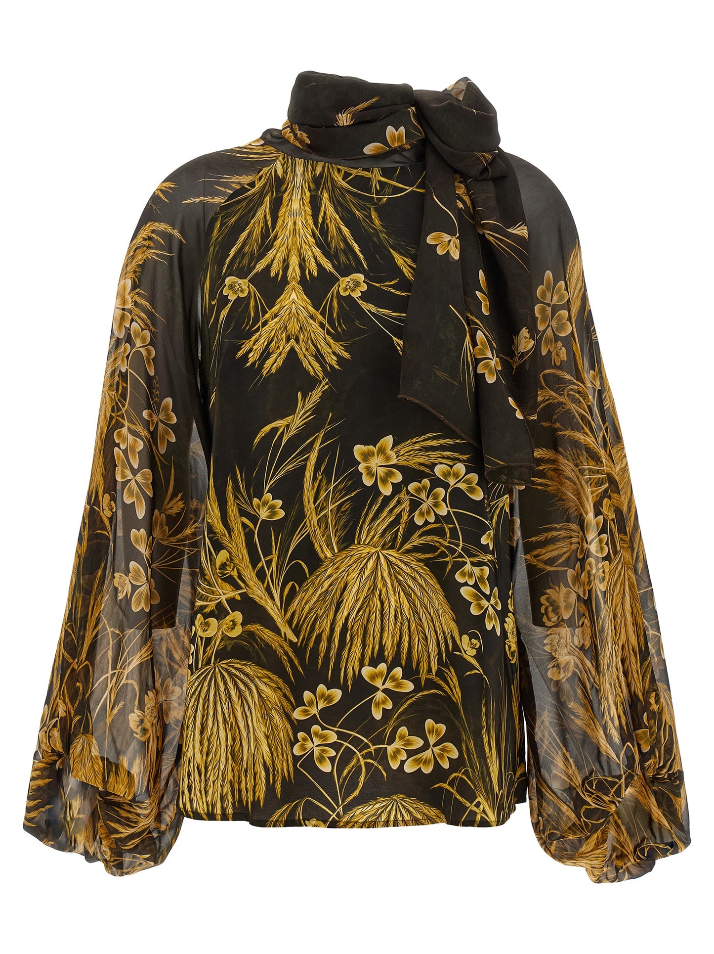 Blouse by F.R.S. - FOR RESTLESS SLEEPERS for women in silk & viscose multicolor, floral & print features an polished silhouette, showcasing a sophisticated and detail for a truly polished finish.