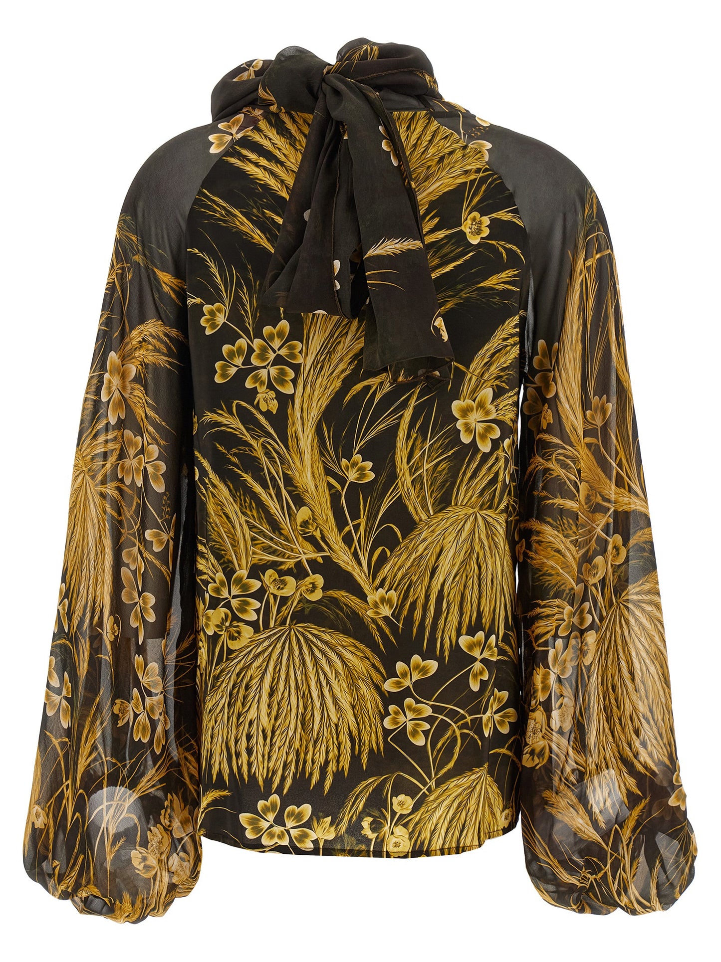 Blouse by F.R.S. - FOR RESTLESS SLEEPERS for women in silk & viscose multicolor, floral & print showcases a sharp silhouette, elegantly detailed with a sharp and sharp .