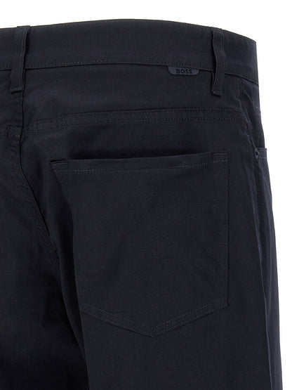 Hugo Boss Blue Cotton Casual Pants