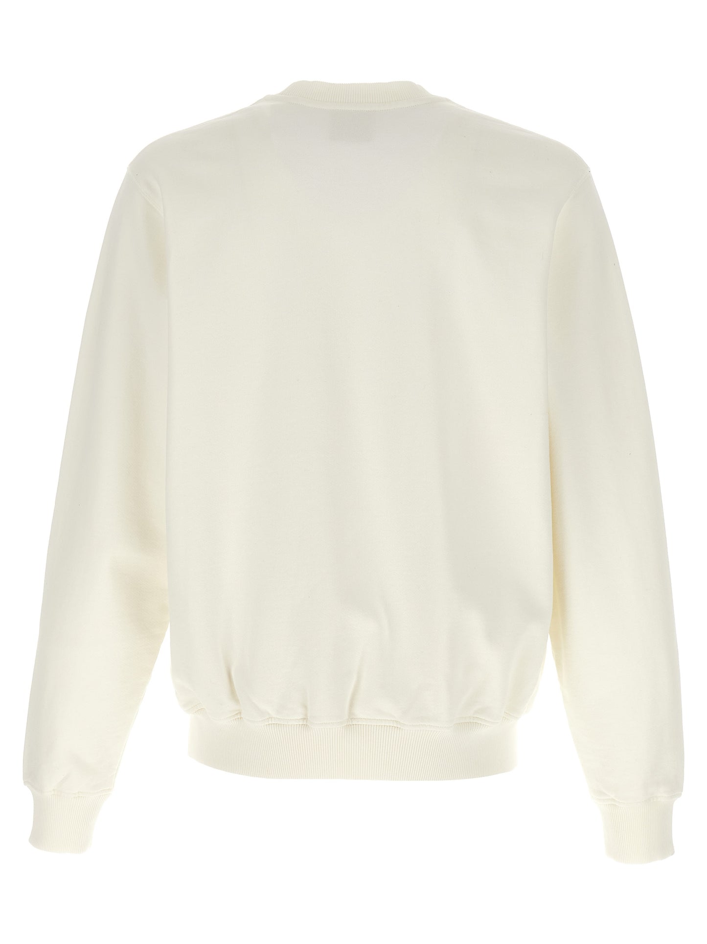 Sweatshirt by Casablanca for men in cotton white presents a smart casual silhouette, featuring a smart casual crew neckline and for a sophisticated look.