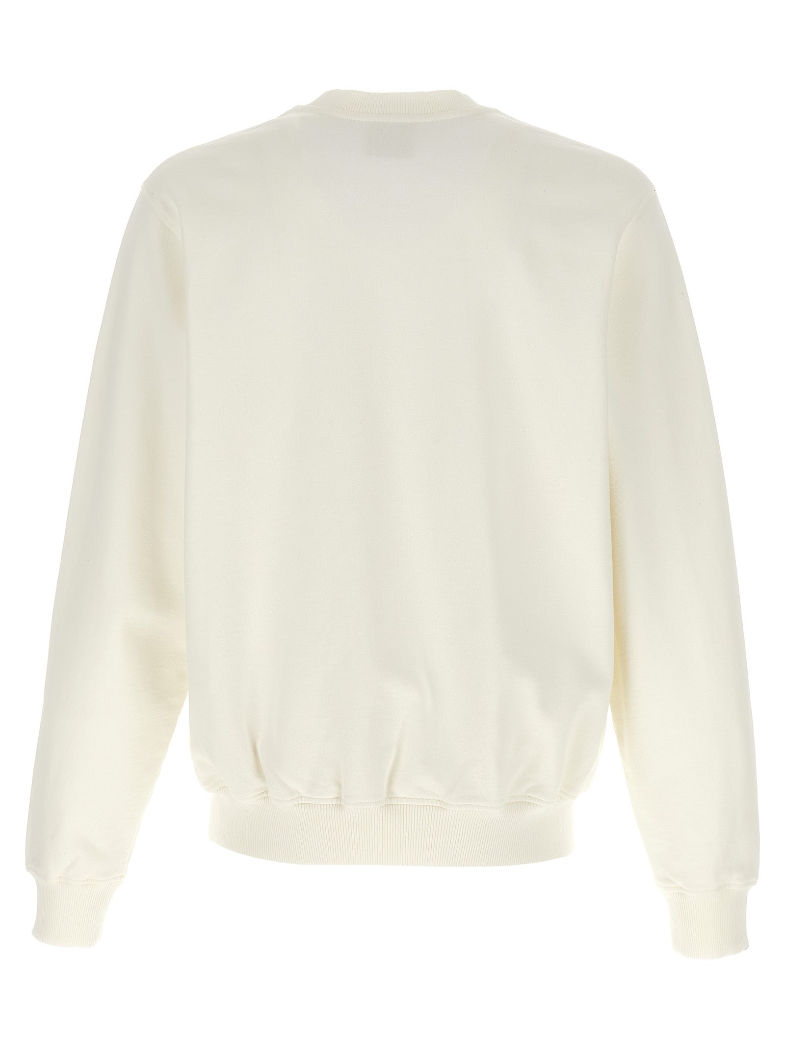 Sweatshirt by Casablanca for men in cotton white presents a smart casual silhouette, featuring a smart casual crew neckline and for a sophisticated look.