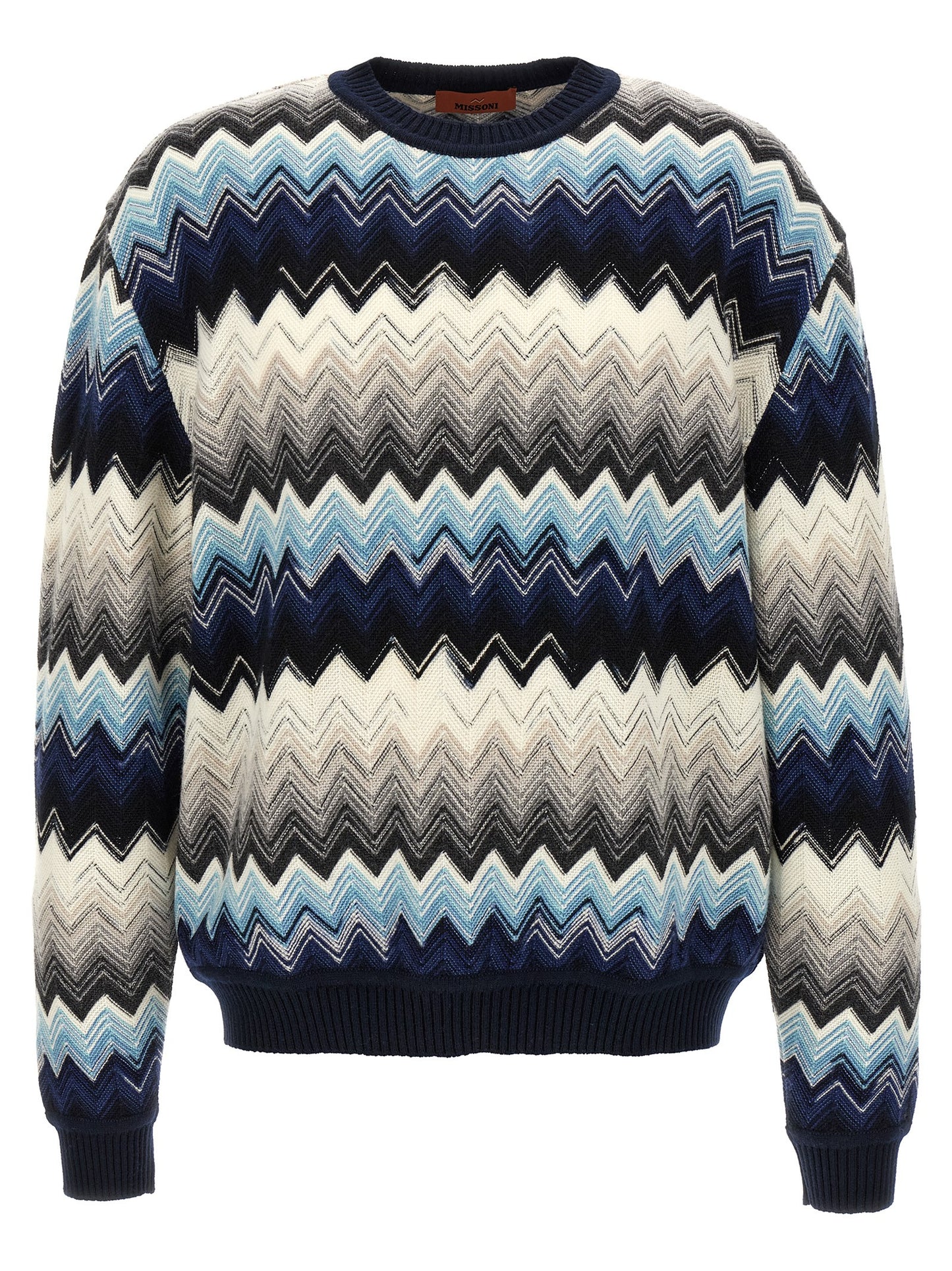 Cardigan by Missoni for men in wool cotton multicolor & patterned showcases a luxurious silhouette, meticulously detailed with a sophisticated and for a refined finish.