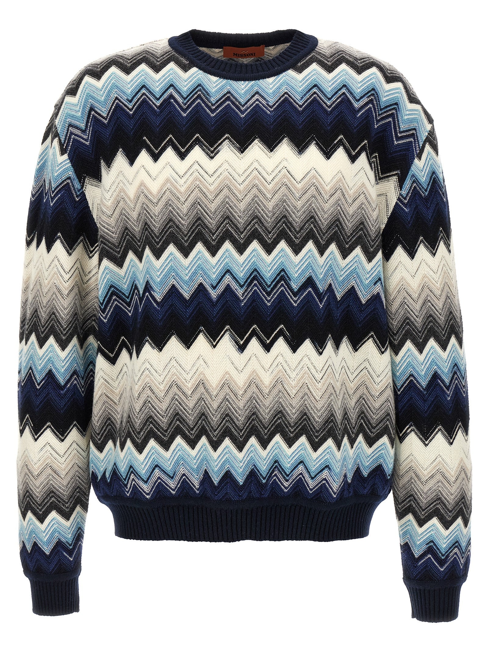 Cardigan by Missoni for men in wool cotton multicolor & patterned showcases a luxurious silhouette, meticulously detailed with a sophisticated and for a refined finish.