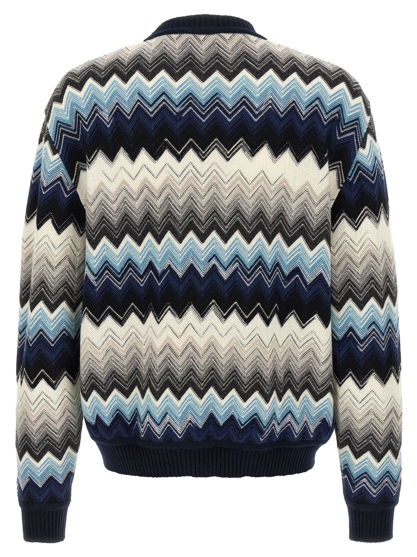 Cardigan by Missoni for men in wool cotton multicolor & patterned showcases a captivating silhouette, artfully detailed with a captivating and for a truly sophisticated captivating look.